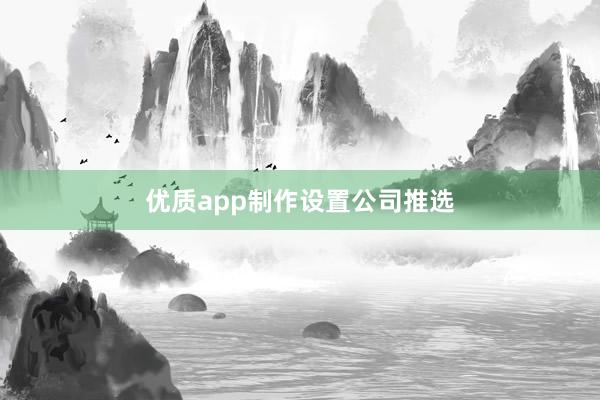 优质app制作设置公司推选